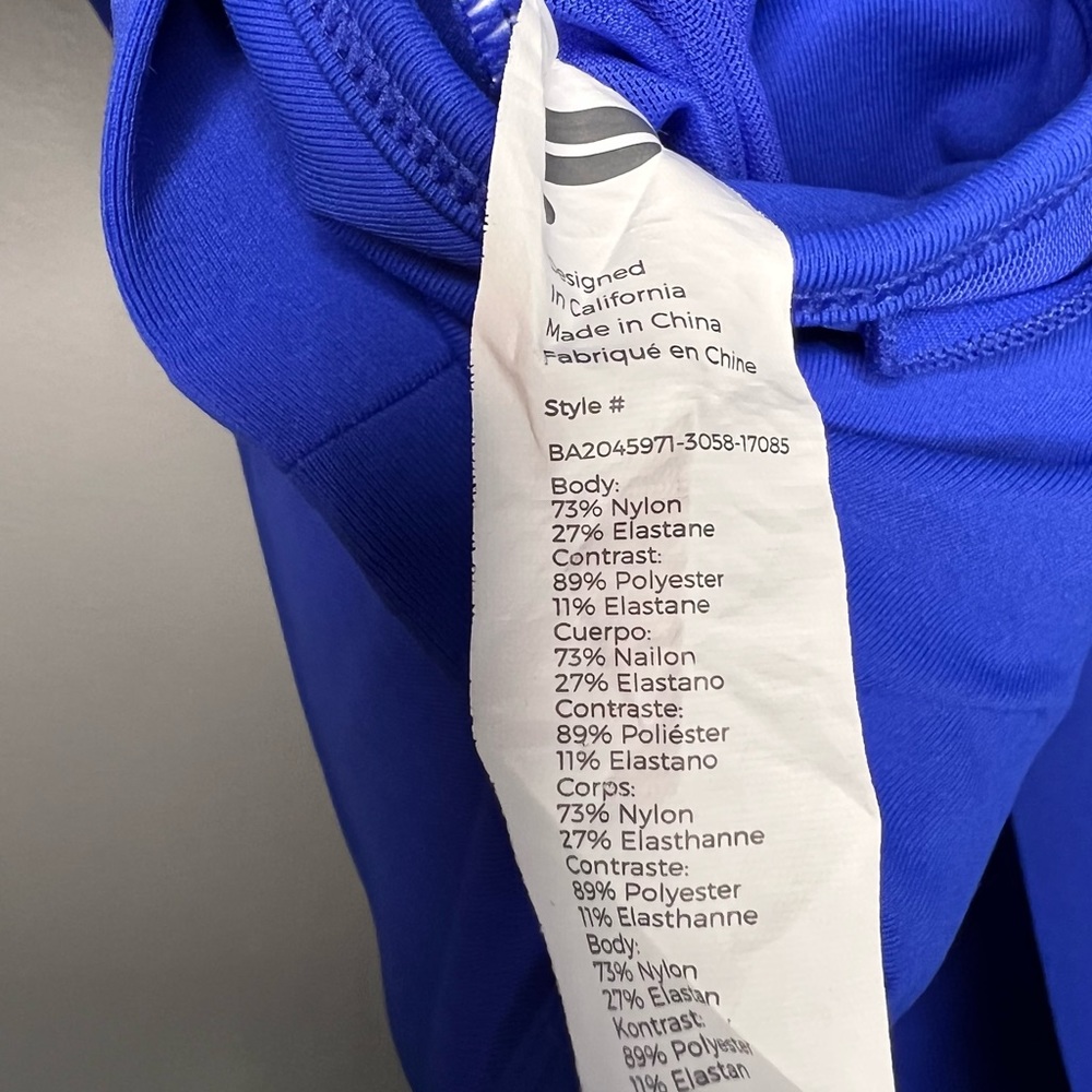 Fabletics Padded Faye High Impact Strappy Sports Bra in Blue 3X 3XL XXXL - Picture 7 of 7